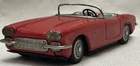 VINTAGE TIN FRICTION 1958 CHEVY CORVETTE CONVERTIBLE CAR by BANDAI JAPAN, 8.5"