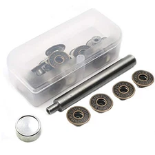 20 Pieces Jeans Button Tack Buttons Snap Fastener Press Studs Metal Style 3