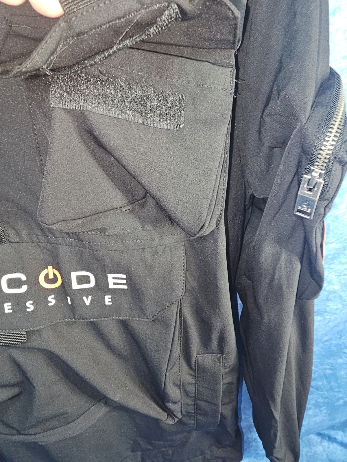 Men's Life code J03 Black pullover windbreaker S … - image 4