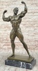 NUDE MUSCULAR MAN FIGURINE DECO HOT CAST FIGURINE FIGUR Bronze Sculpture Decor
