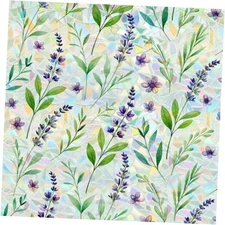 Window Privacy Film Fall Decorations Stained Glass 17.5*78.5 Rainbow Lavender