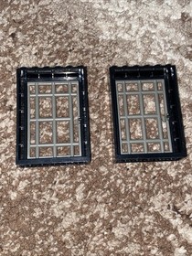 LEGO Vintage Castle Pirates Black Door Lot Of 2 4611 Prison Jail 6085 6270 6085