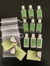 Bath & Body Works Coconut Lime Verbena 12 Shampoo Conditioner Soap Travel Size