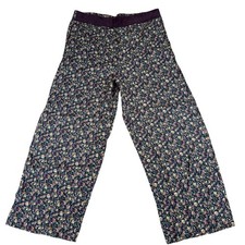 Vtg Compagnie Internationale Express Womenl Pants Small Floral Wide Leg 90s Y2K