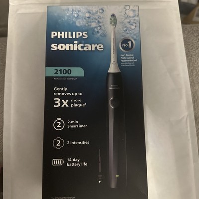 Neu Philips Sonicare 2100 Elektrische Zahnbürste HX4021BK Schwarz   