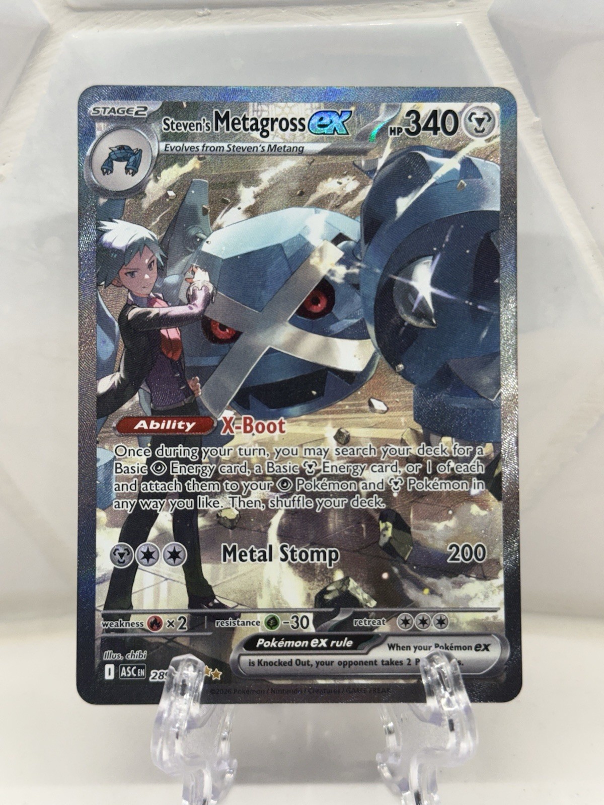 Steven's Metagross ex 289/217 Me: Ascended Heroes Holo