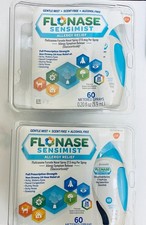 2PK Flonase Sensimist Allergy Relief Nasal Spray 60 Sprays Each Exp 06/2026