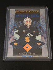 2025-26 Black Diamond Blue Relics Rookie #BDR-NK Niklas Kokko 6/9 SEA