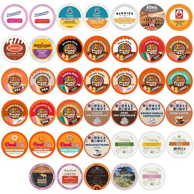 Perfect Samplers Coffee, Tea, Cider,Cappuccino For Keurig K Cups Brewers, Mix...