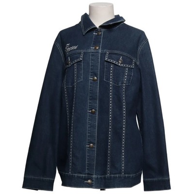 Pompöös, Jeansjacke, Damen, Größe: 46, Blau, Baumwolle/Elasthan/Polyester #dep