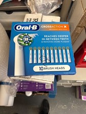 Oral-B CrossAction Replacement Brush Heads with Bacterial Protection 10-Count 