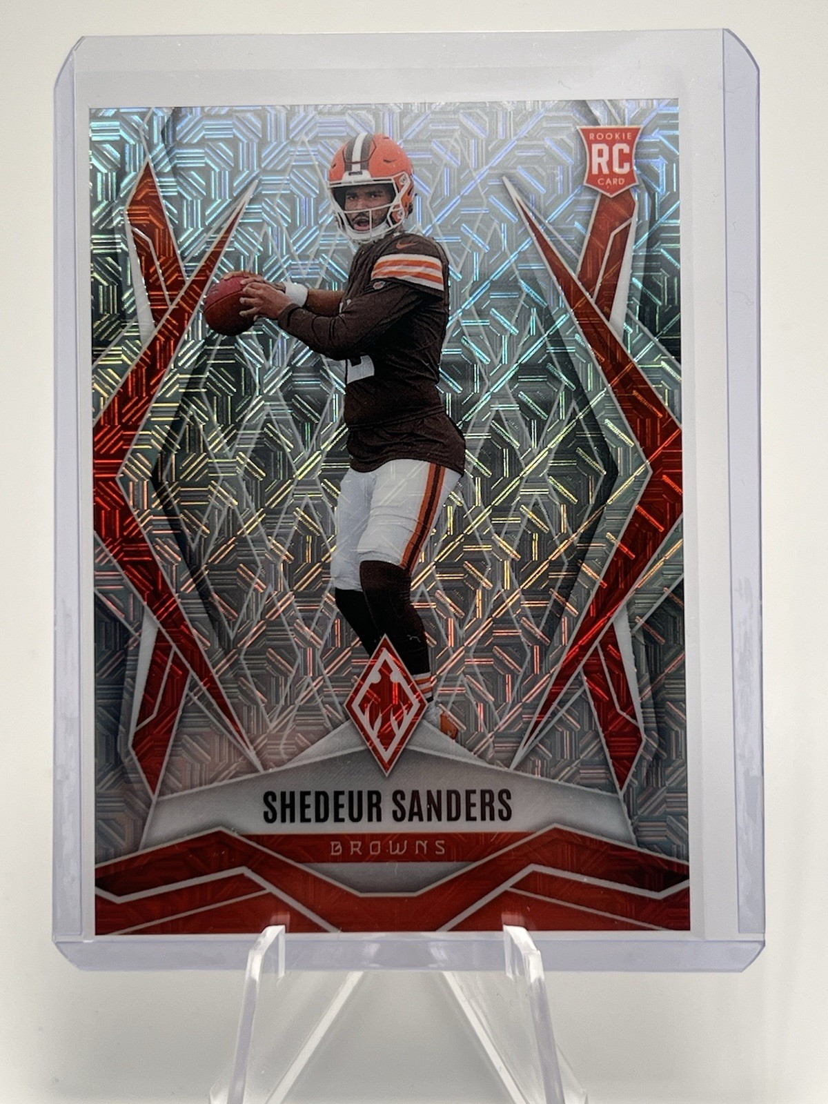 2025 Panini Phoenix Shedeur Sanders #154 RC Ash Mojo /25 Cleveland Browns NFL