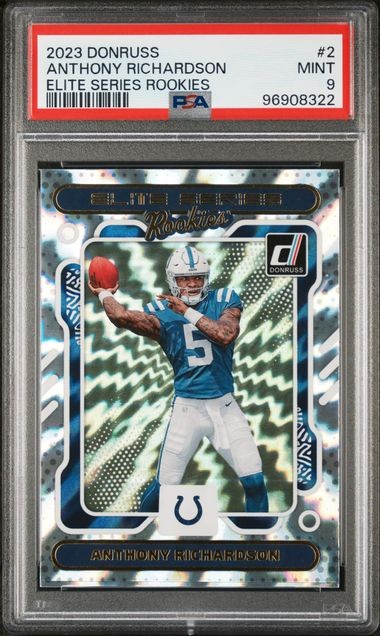 2023 Panini Donruss - The Elite Series Rookies #2 Anthony Richardson (RC) PSA 9