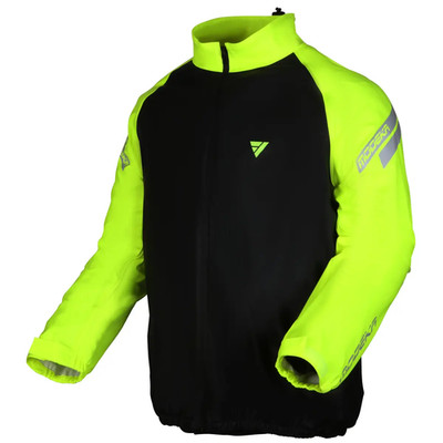 Modeka Flex Dry Regenjacke Schwarz/Neongelb Motorrad Regenjacke Wasserdicht 59 