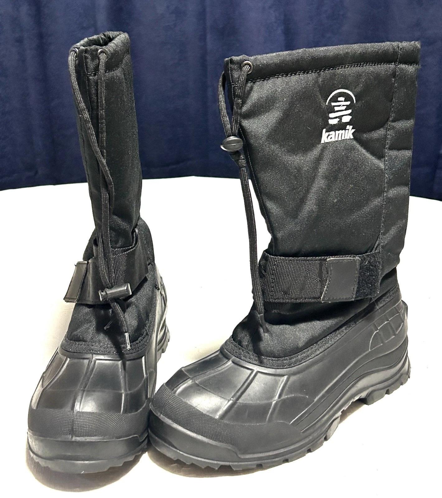 Kamik Frontline 2 Winter Snow Boots Mens 9 Black Waterproof Insulated