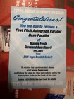 2026 Topps Series 1 Mannie Fresh First Pitch Autographs (RAW)