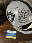 Tim Brown #81 Raiders Autographed Full-Size Helmet with Heisman 87 and HOF 15