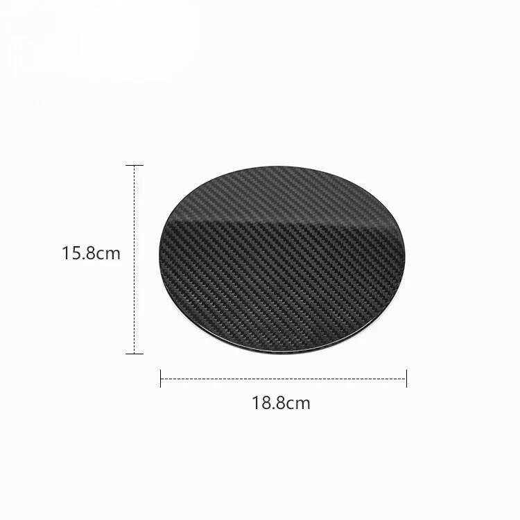 Cubierta de tapa de gasolina del tanque de combustible negro de fibra de carbono REAL HARD para Subaru WRX 2015-2021 Foto 2 de 3