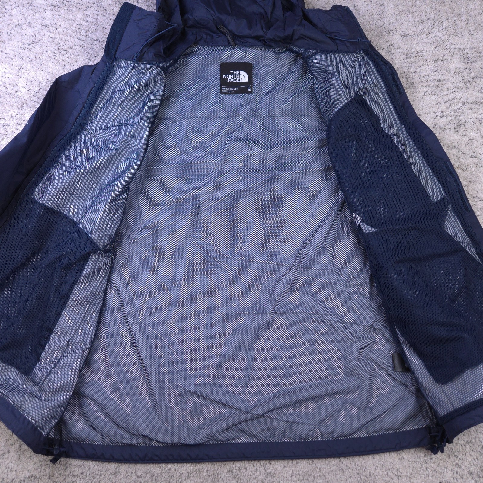 The North Face Jacket Mens XL Stinson Hooded Dryvent Rain Coat Full Zip Blue thumbnail 3