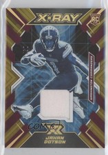 2022 Panini XR X-Ray Swatches Gold /10 Jahan Dotson #XR-10 0g70