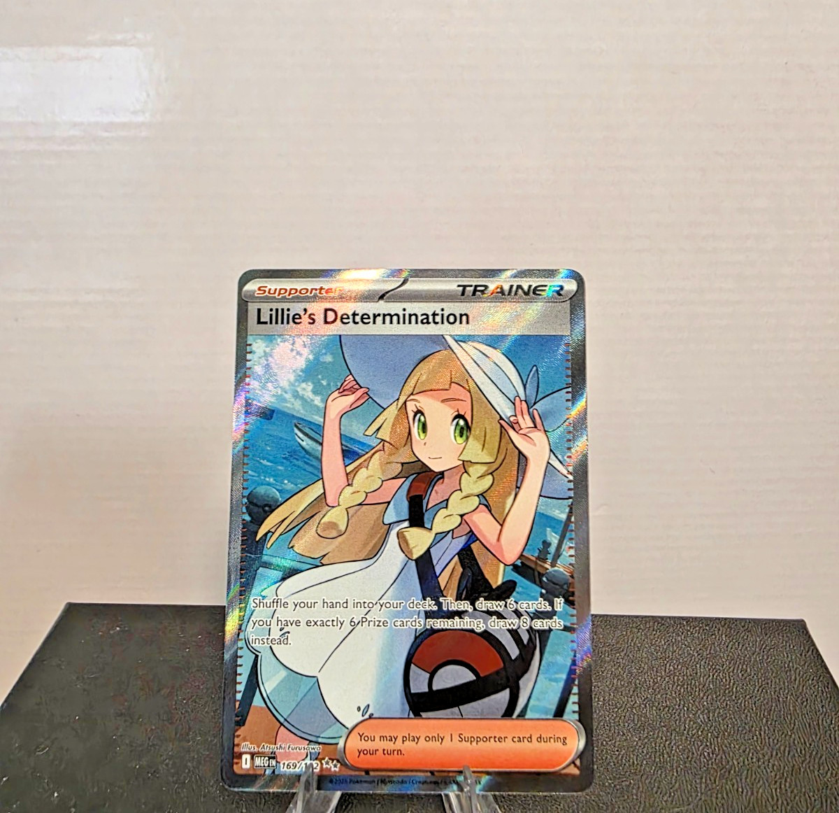 Lillie’s Determination 169/132 Mega Evolution Art Rare Holo Mint