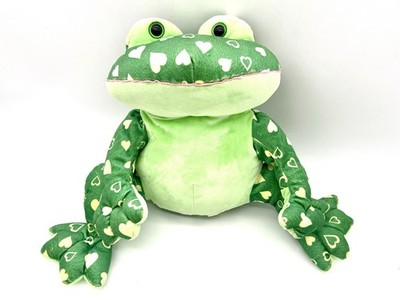 Commonwealth Frog Plush Green Heart Pattern Stuffed Animal