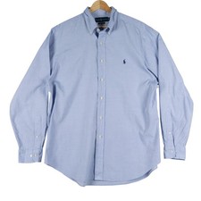 Ralph Lauren Classic Fit Oxford Button Down Shirt Light Blue Men Sz 16 1/2 34/35