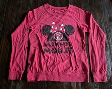 Vintage Disney Store Official Minnie Mouse Club Raglan LS Tshirt Girls Sz XL 14 