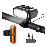 Fahrradlicht Set Jobapany Aufladbar 3200 Mah RüCklicht 100 LUX Stvzo