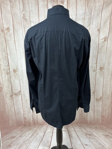 Dolce & Gabbana D&G Martini Made Italy Hombres Camisa Negra Manga Larga 17/43-46” - Imagen 11 de 21