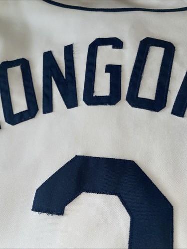 Evan Longoria Tampa Bay Devil Rays Majestic Hombres Grande Cosido De Colección Blanco Limpio - Imagen 2 de 7