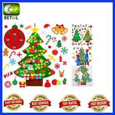 Colorful Toddler Felt Christmas Tree Kit with Ornaments  Games for Holiday Fun