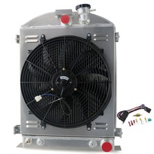 4 Row Core Aluminum Radiator For 1932 Grill Shells V8 Engine
