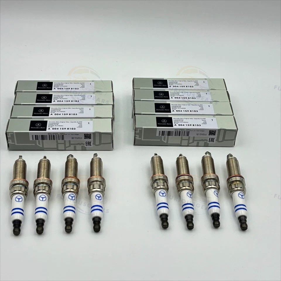8pcs Iridium Spark Plugs OEM A0041598103 For Benz C/E/S/GL W166 W204 W207 W212
