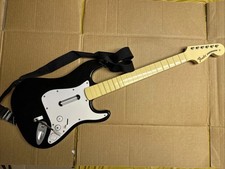 Nintendo Wii Rock Band Fender Strat Wireless Guitar Controller 19091 No Dongle