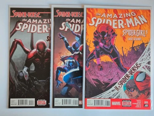 AMAZING SPIDER-MAN #8 9 10 Vol 3 SET LOT RUN Spider-Verse Peter Parker 2014 NM