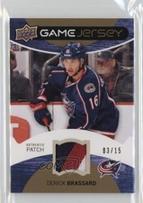 2012-13 Upper Deck Game Jersey Patch 3/15 Derick Brassard #GJ-DE Patch 1t2y