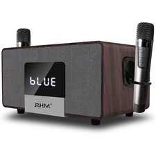 RHM K222 Karaoke Machine and Home Theater System with Wireless Microphones