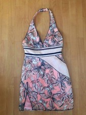USED SALE! VERSACE BUTTERFLY PRINT MINI DRESS, SIZE 38 GOOD