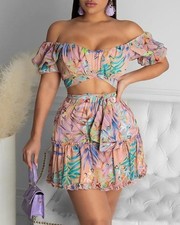 New Women's Floral Print Dress