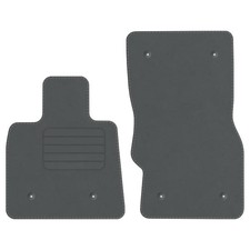 Velours Fußmatten für Alfa Romeo Stelvio ab Bj. 2017 Automatten VORNE GRAU PREM