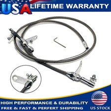 727 Stainless Braided Kickdown Cable Detent Mopar Transmission For Chrysler Usps