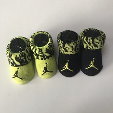 Nike Air Jordan Jumpman Baby Booties Newborn 0-6 Month Unisex Crib Volt Elephant