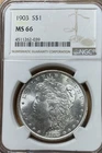 1903 MS66 NGC Graded Morgan Silver Dollar