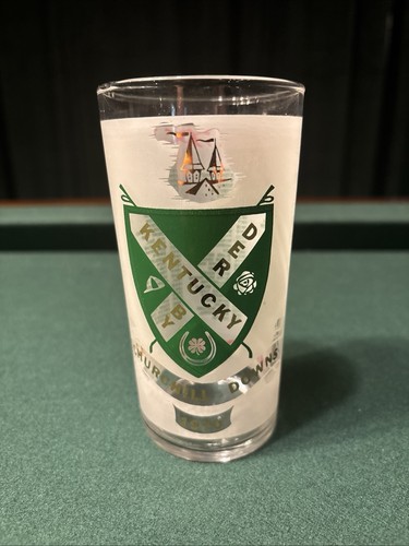Kentucky Derby Official Glass Churchill Downs 1970