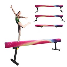 Adjustable Foldable 8Ft Gymnastics Balance Beam Strong Non Slip For Kids Adults