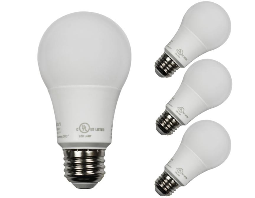 LED A19 Light Bulbs, 60W Equivalent, 3500K Neutral White, Di