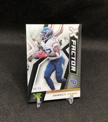 2020 Xr Derrick Henry  X-FACTOR  /25 WHITE TITANS COLOR MATCH SSP No. 4 HOF 