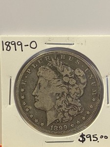 1899-O Morgan Silver Dollar, New Orleans Mint, 90% Silver, Circulated