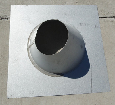 NEW HIGH TEMPERTURE SECTION ROOF FLASHING GALVANIZED STEEL 14.5'' & 8''